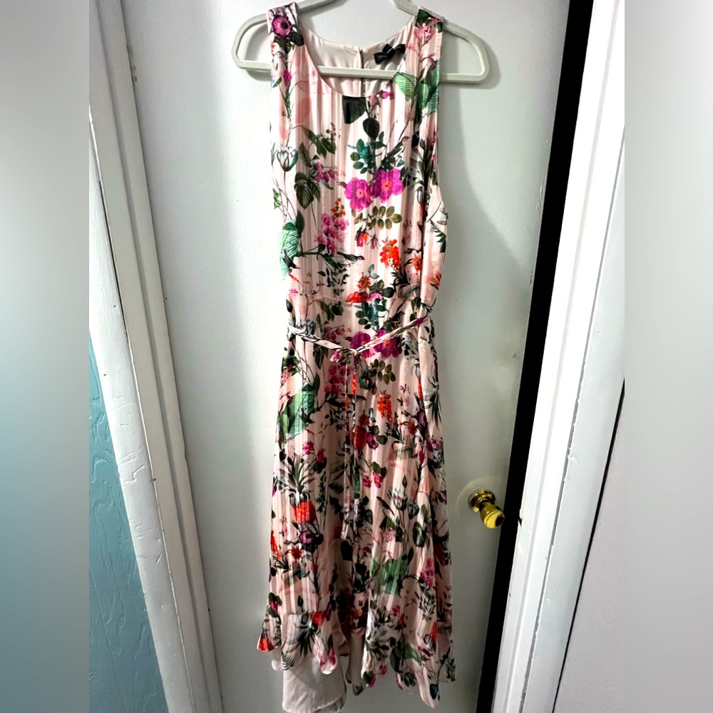 Banana Republic Floral Maxi Dress in Pink and Green